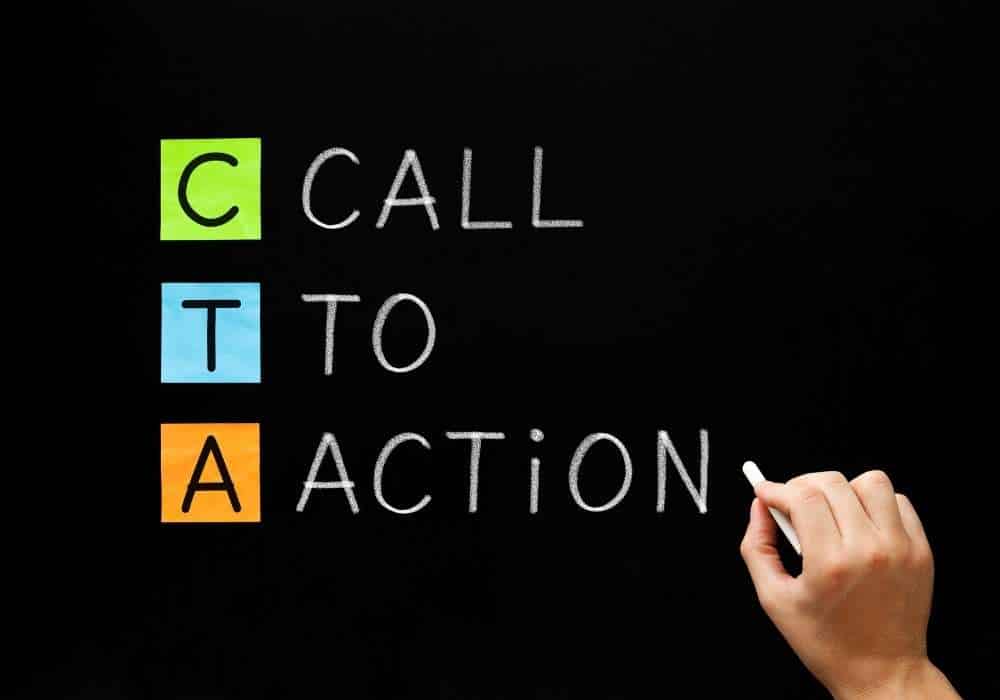 call to action labels on your website
