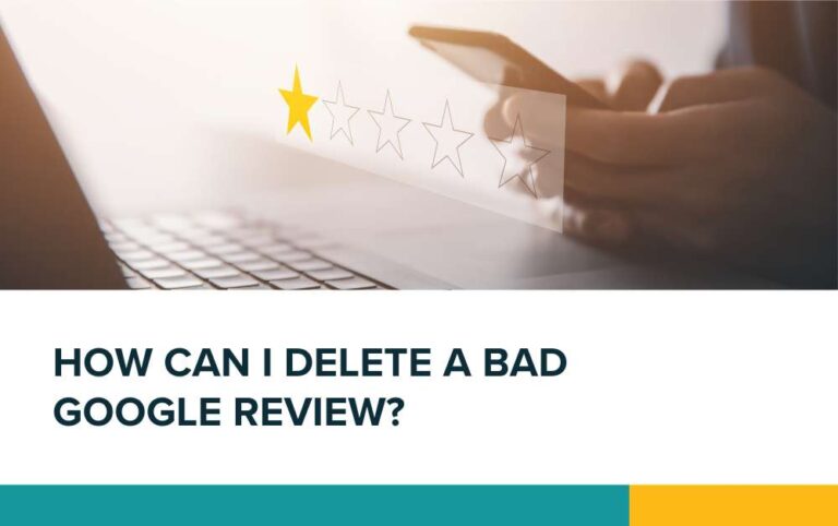 How can I delete a bad Google review