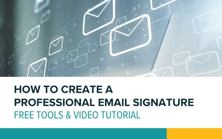 How to create a professional email signature