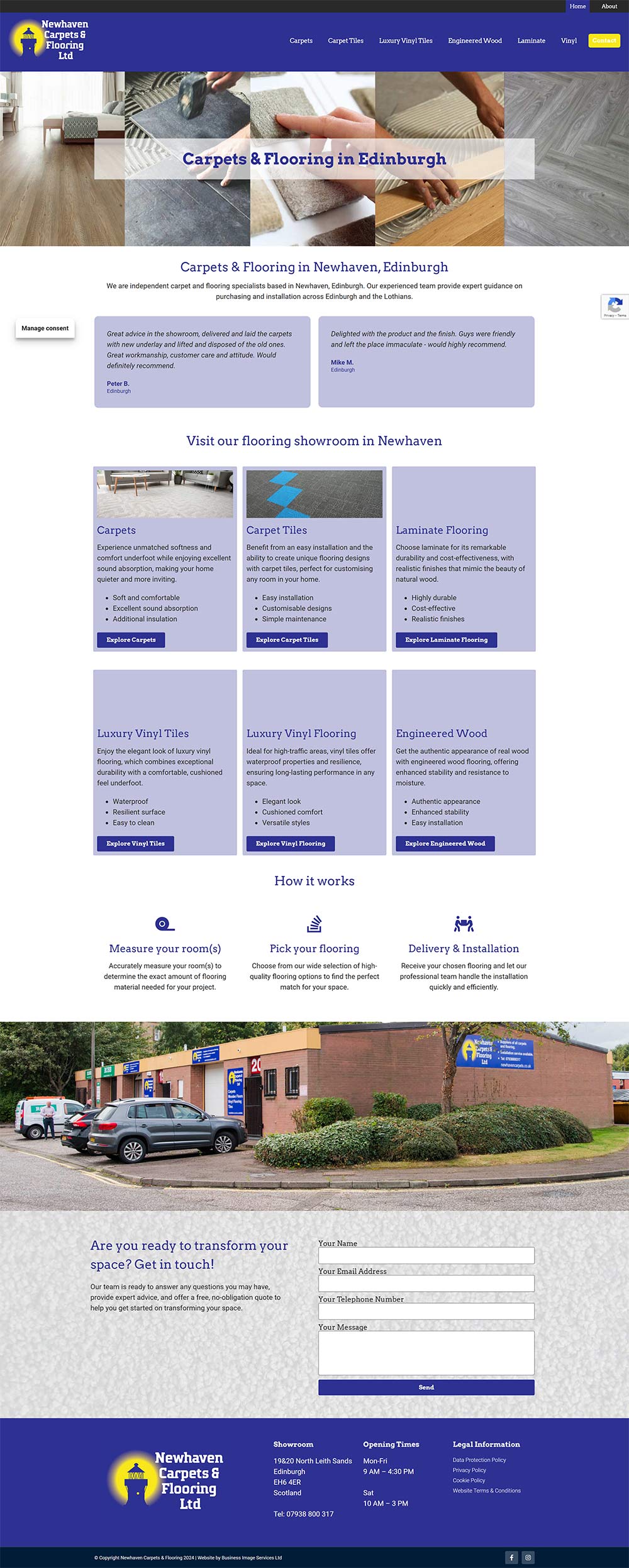 new website for newhaven carpets and flooring