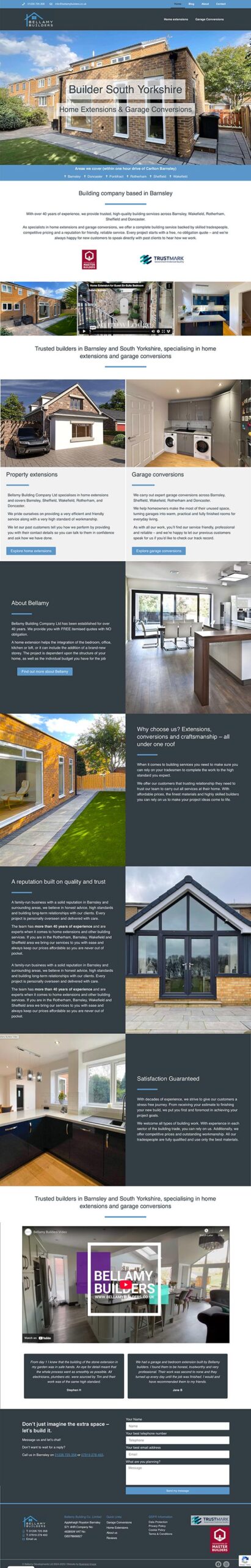 Bellamy Builders new Website