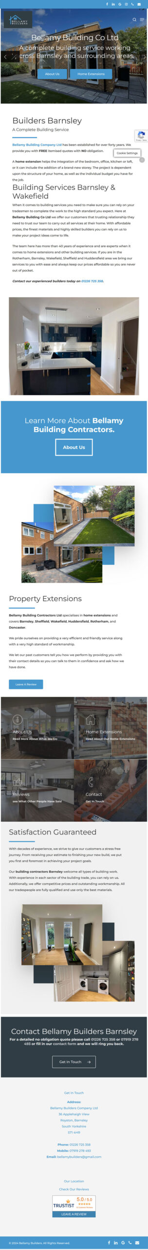 Bellamy Builders Old Website