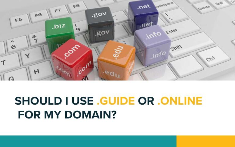 Should I use .guide or .online for my domain