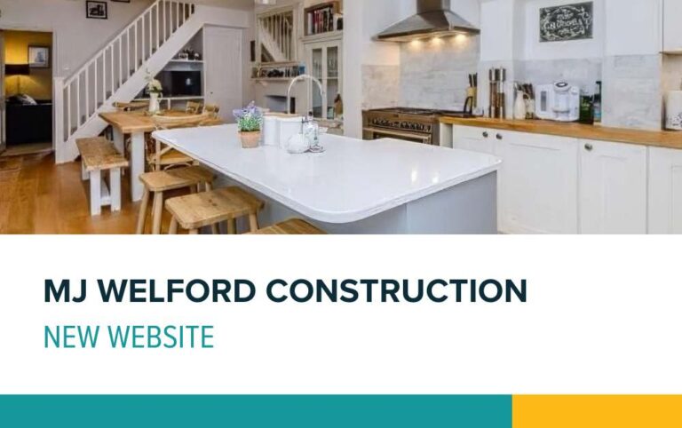 MJ Welford Construction new website
