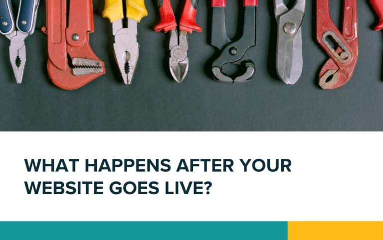 What happens after your website goes live