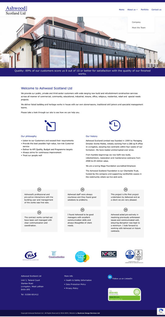 Old website Ashwood