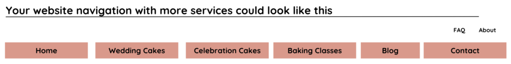 website navigation example
