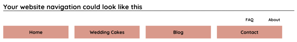 website navigation example