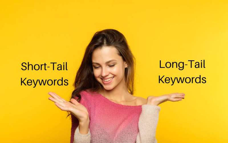 short tail vs long tail keywords, what is the diference