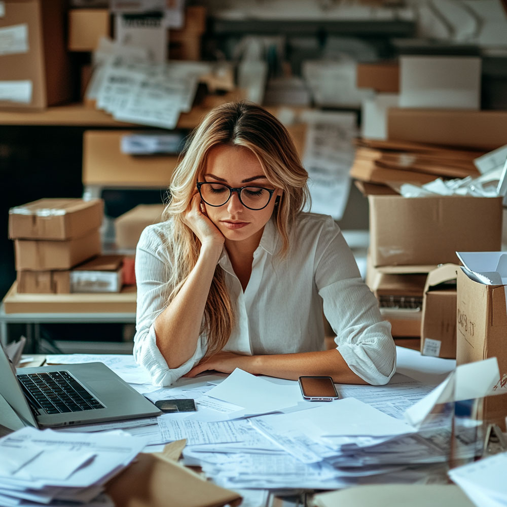 stressed business owner