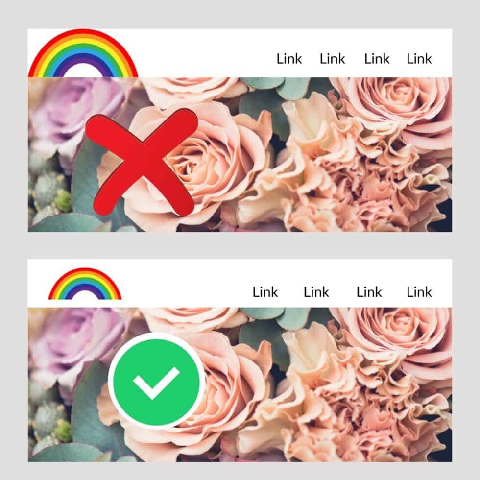 how big should my logo be on my website