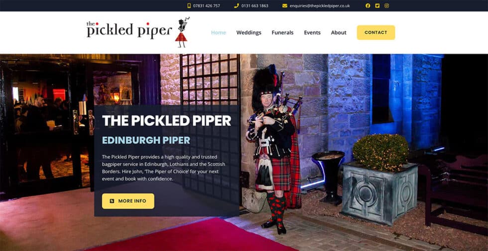 pickled piper website example