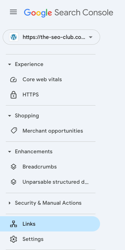 where to find backlins in Google Search Console