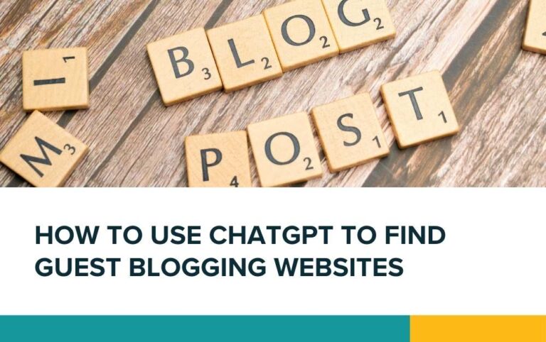 ChatGPT for guest blogging
