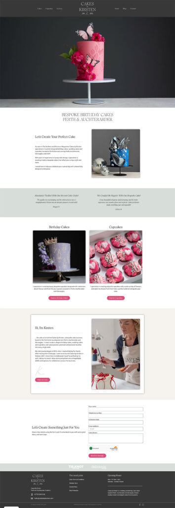 Cakes by Kirsten new Website