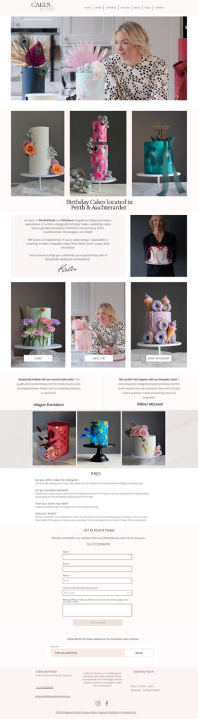 Cakes by Kirsten Old Website