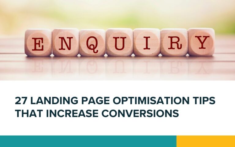 27 landing page optimisation tips that increase conversions