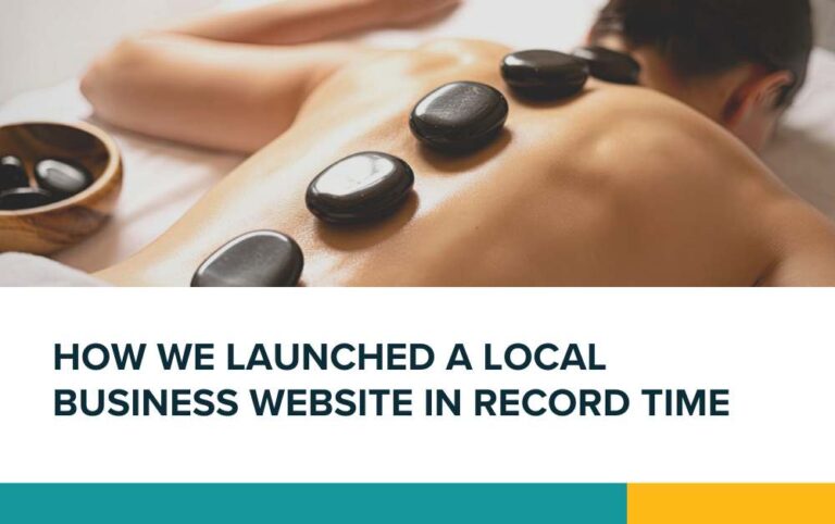 How we launched a local business website in record time Thai Massage Stirling