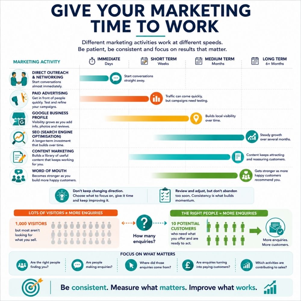 give your marketing time to work