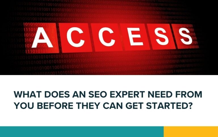 What does your SEO expert need from you before they can get started